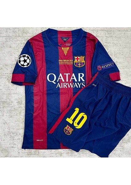 B.a.r.c.e.l.o.n.a 2015 Şampiyonlar Ligi Finali Lionel Messi Nostalji Çocuk Forması fiyatları