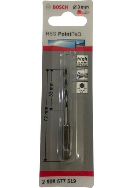 Pointteq Altıgen Şaftlı Hss Matkap Ucu 3 mm fiyatları