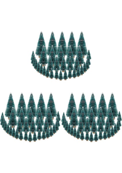 105 Pcs Minyatür Noel Ağacı Yapay Snow Frost Trees Çam Ağaçları Noel Diy Zanaat Partisi Dekorasyonu (4 Beden) (Yurt Dışından)