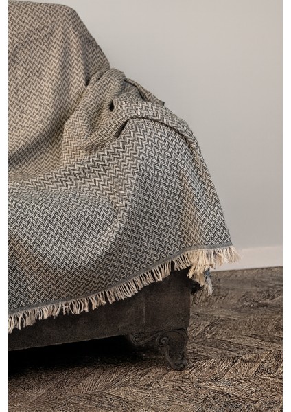 Çift Taraflı Pamuklu Koltuk,çekyat,berjer Örtüsü Şalı Kanepe Kılıfı / Şık Tasarım 170X210