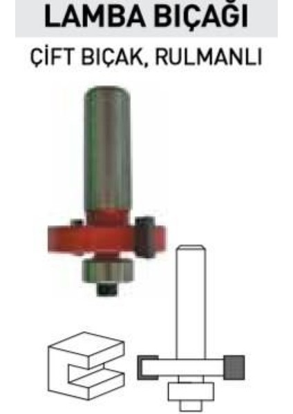 14440 Çift Bıçak Rulmanlı Freze Lamba Bıçağı 6X12 mm fiyatları