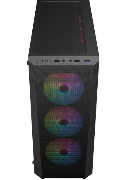 FD5-M Siyah 600W 80+ Argb 4x12 cm Fan Temperli Cam Mesh USB 3.0 M-ATX Kasa