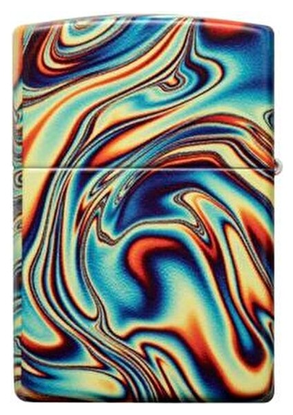 Çakmak Colorful Swirl Tasarımıyla Şık ve Dayanıklı Mat Beyaz Pirinç Alaşım 48612