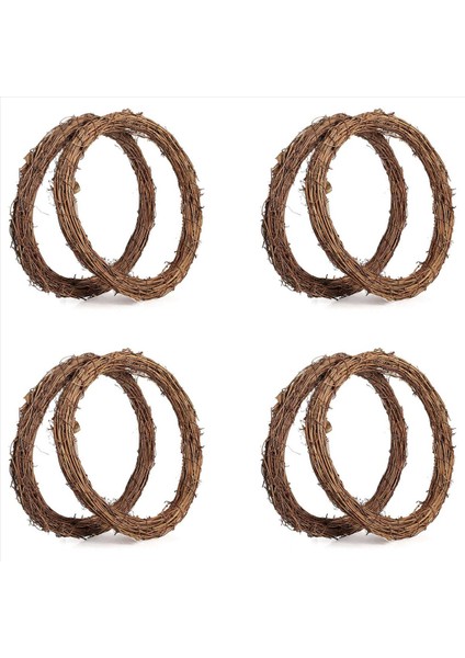 8pcs 14 Inç Asma Çelenkleri Asma Şubesi Çelenk Rattan Çelenk Çelenk Için Diy Noel Zanaat Veya Düğün Dekorları (Yurt Dışından)