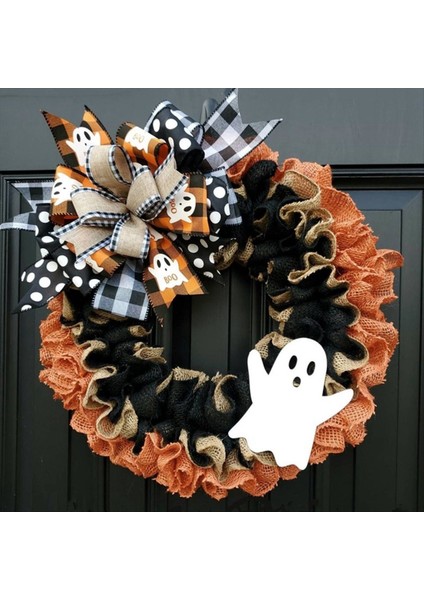 Çuval Bezi Şükran Günü Sonbahar Çelenk Ön Kapı Çiftlik Çelenk Balkabağı Çelenk Bows Dekoru Hasat Için Dekor (Yurt Dışından) fiyatları