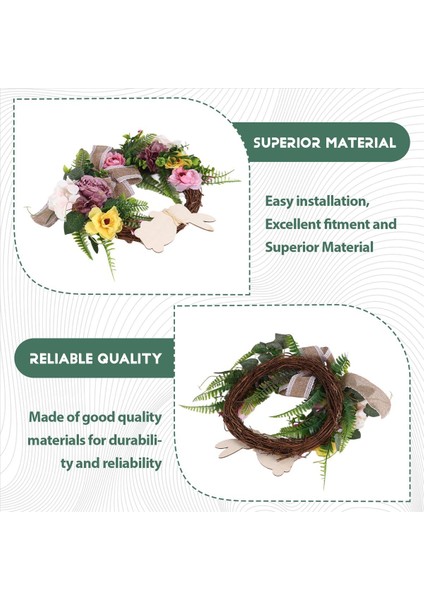 Paskalya Tavşan Ön Kapı Çelenk Ön Kapı Paskalya Tavşanı Butt Şekli Çelenk Duvar Dekor Bahar Çelenk Dekorasyon (Yurt Dışından) indirimleri