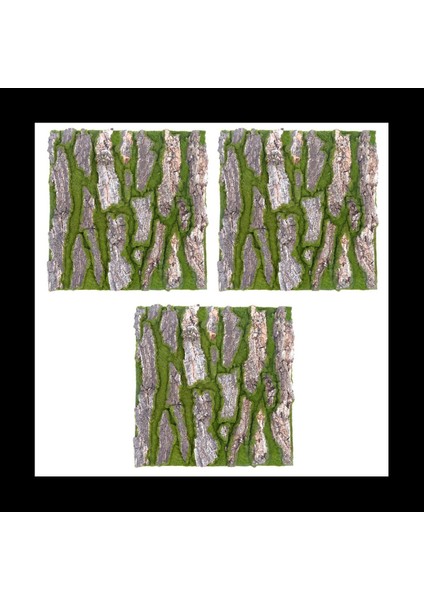 3x Simülasyon Ağaç Kabuğu Ev Kanalizasyon Dekorasyon Ağaç Kabuğu Yosun Düğün Dekorasyon Çim Duvar Yapay Bitkiler-B (Yurt Dışından)