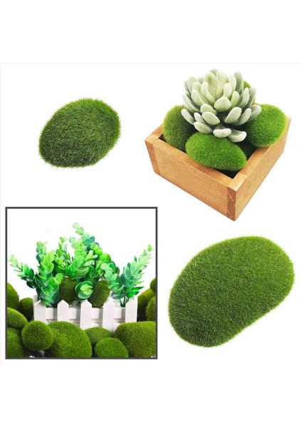 96PCS 5 Boyutunda Yapay Yosun Kayaları Dekoratif Yeşil Yosun Topları Çiçek Aranjmanları Için Yosun Dekoru Bahçeleri (Yurt Dışından)