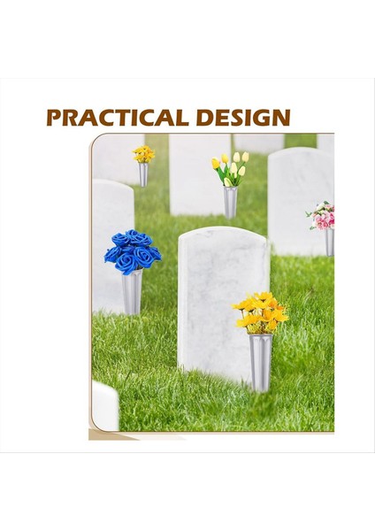 12 Pcs Mezarlık Vazoları Ediciler Memorial Floral Vazolar Mezar Çiçek Tutucu Koni Yeşil Bahis Viyazolar (Yurt Dışından) indirimleri