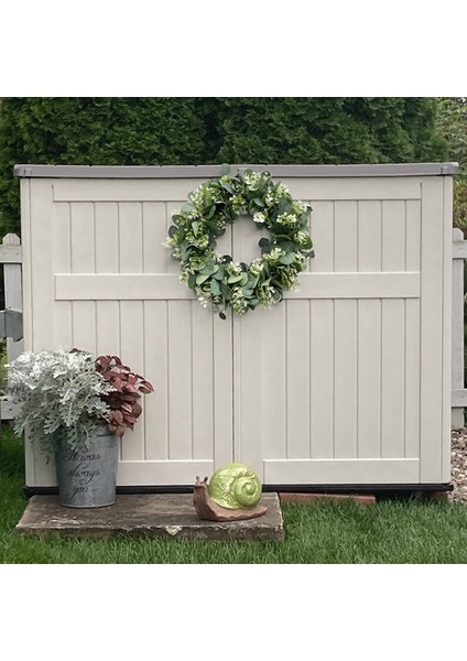 2x Okaliptüs Çelenk Çiftlik Evi Dekoru Yeşil Çelenk Ön Kapı Çiftliği Yapay Çelenk Ilkbahar Yaz Yeşillik Çelenk (Yurt Dışından) fırsatları