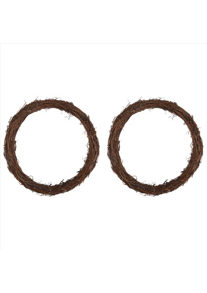 2pcs 14 Inç Asma Çelenkleri Asma Şubesi Çelenk Rattan Çelenk Çelenk Için Diy Noel Zanaat Veya Düğün Dekorları (Yurt Dışından)