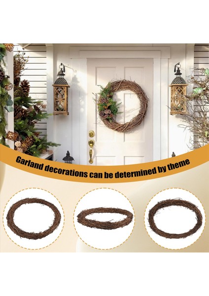 2pcs 14 Inç Asma Çelenkleri Asma Şubesi Çelenk Rattan Çelenk Çelenk Için Diy Noel Zanaat Veya Düğün Dekorları (Yurt Dışından) indirimleri