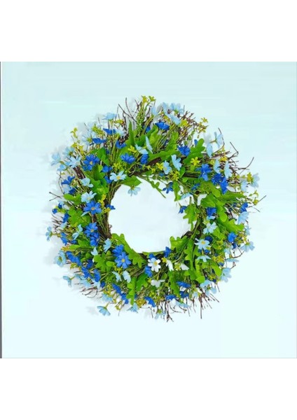 Bahar Çelenk Ön Kapı Yapay Yay Ön Kapı Çelenk Parlak Renk Kır Çiçeği Çelenk Sundurma Şömine (Yurt Dışından) modelleri