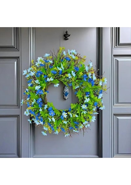 Bahar Çelenk Ön Kapı Yapay Yay Ön Kapı Çelenk Parlak Renk Kır Çiçeği Çelenk Sundurma Şömine (Yurt Dışından) fırsatları