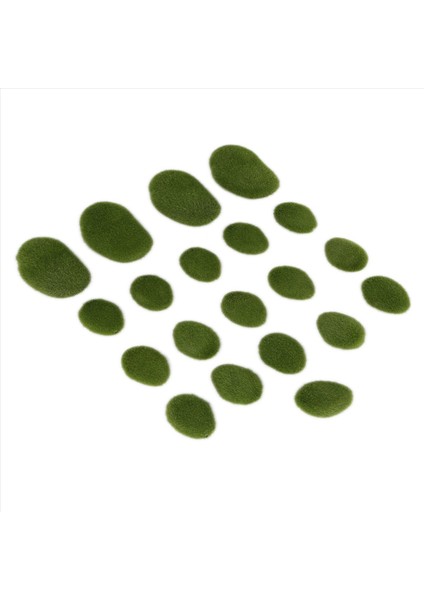 200 Adet 2 Boyutlar Yapay Yosun Kayaları Dekoratif Yeşil Yosun Kapalı Taşlar (Yurt Dışından) fiyatları