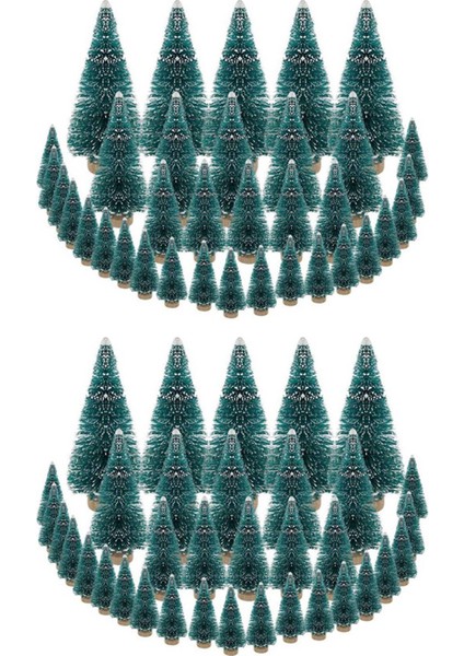 70 Pcs Minyatür Noel Ağacı Yapay Snow Frost Trees Çam Ağaçları Noel Diy Zanaat Partisi Dekorasyonu (4 Beden) (Yurt Dışından)