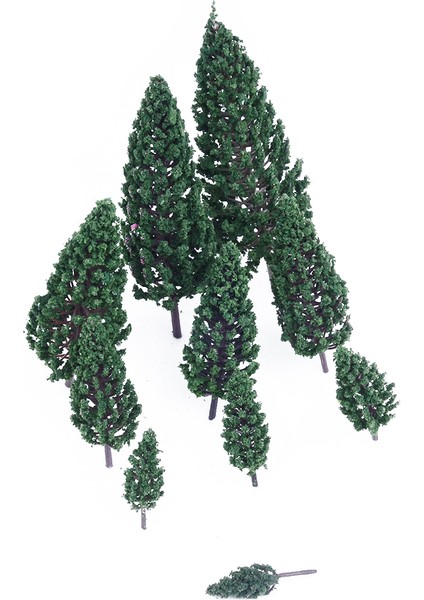 10PCS 1 9 Inç - 6 3 Inç Tren Seti Manzara Modeli Piramidal Ağaçlar Ölçekli 1/50 (Yurt Dışından) fiyatları