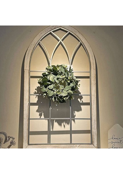 4 Paket Yeşil Okaliptüs Çelenk Yuvarlak Çelenk Yapay Çelenk Çelenk Çelenk Kapı Duvar Penceresi Deko 12 Inç/pc (Yurt Dışından) modelleri