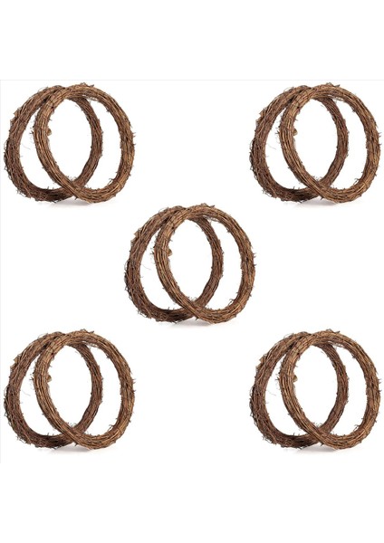 10PCS 14 Inç Asma Çelenkleri Asma Şubesi Çelenk Rattan Çelenk Çelenk Için Diy Noel Zanaat Veya Düğün Dekorları (Yurt Dışından)