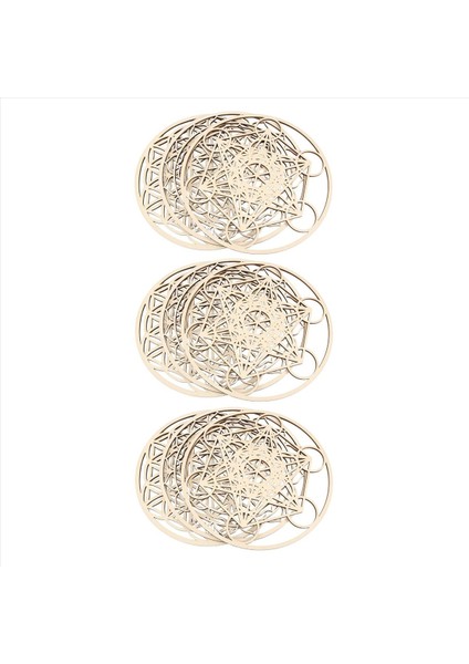 9 Adet Kutsal Jeomtry Duvar Sanatı Seti Ahşap Duvar Sanatı Kutsal Geometri Sanatı Heykel Ev Dekor Için Duvar Süslemeleri (Yurt Dışından)