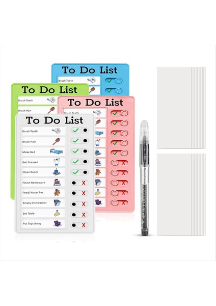 Kids-Daily Liste Tahtası Family Daily Planner Sınıf Için Kaydırıcı Mesaj Panosu Ev Seyahat (Yurt Dışından)