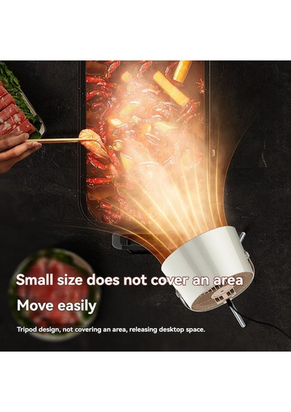 USB Masaüstü Aralıklı Davlumbazlar Taşınabilir Egzoz Fanı Küçük Mutfak Kaputu Extractor Barbekü Büyük Vantuz (Yurt Dışından)