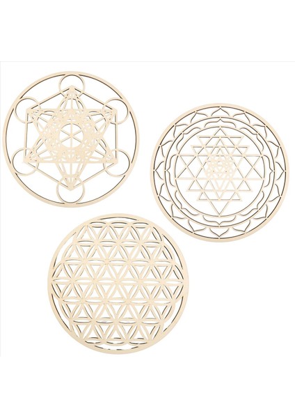 3pcs/set Kutsal Jeomtry Duvar Sanatı Ahşap Duvar Sanatı Kutsal Geometri Sanatı Heykel Ev Dekor Için Duvar Süslemeleri (Yurt Dışından) fırsatları