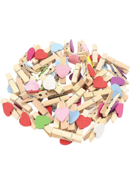 50PCS Karışık Renkler Mini Ahşap Peg Fotoğraf Kağıdı Peg Craft Clips &amp 100 Pc/set 25MM Mini Ahşap Klip Doğal Zanaat Pin Çizgisi Fotoğraf Bebek (Yurt Dışından) fiyatları