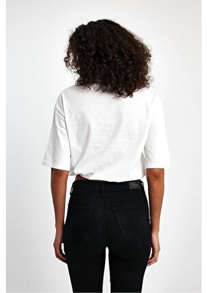 Kadın Büzgülü Crop Bluz %100 Pamuk Bisiklet Yaka Truvakar Kol
