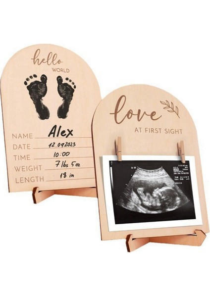 Bebek Tarama Fotoğraf Çerçevesi Hamilelik Hediyesi Bebeğin Ilk Doğum Tabelası Ayak Izi Kalem Seti ile Bebek Banyosu Fotoğraf Sahne (Yurt Dışından) modelleri
