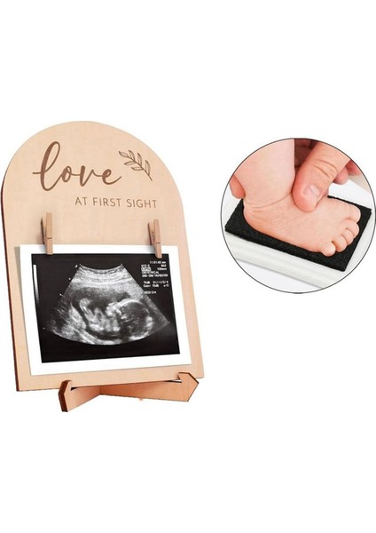 Bebek Tarama Fotoğraf Çerçevesi Hamilelik Hediyesi Bebeğin Ilk Doğum Tabelası Ayak Izi Kalem Seti ile Bebek Banyosu Fotoğraf Sahne (Yurt Dışından) fırsatları
