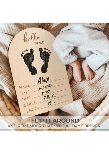 Bebek Tarama Fotoğraf Çerçevesi Hamilelik Hediyesi Bebeğin Ilk Doğum Tabelası Ayak Izi Kalem Seti ile Bebek Banyosu Fotoğraf Sahne (Yurt Dışından) indirimleri