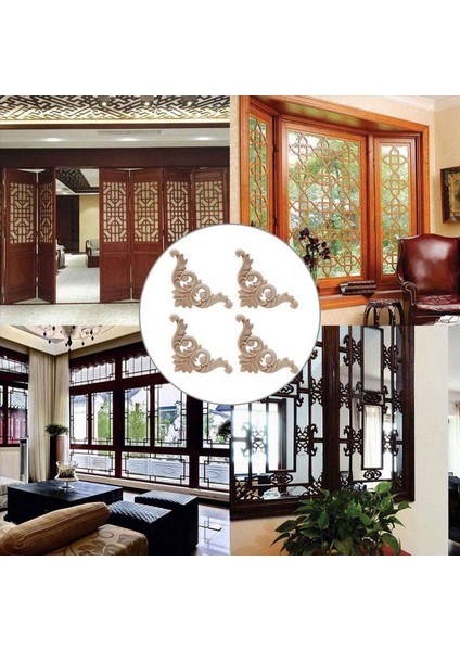 50 Adet Ahşap Oyma Çıkarma Ahşap Oyma Kalıplar Köşe Aplike Ev Kapı Dekoru Ahşap Oyma Kapı Dolap Pencereleri (Yurt Dışından) modelleri