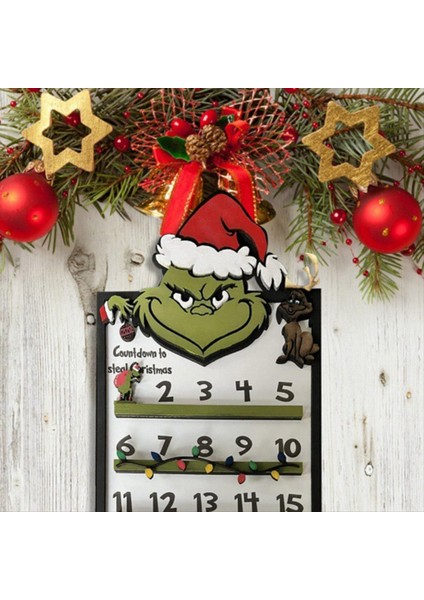 Noel Takvimi Masaüstü Ahşap Dekorasyon Noel Geri Sayım Takvim Takvimi Kolye Dekorasyonu (Yurt Dışından) indirimleri