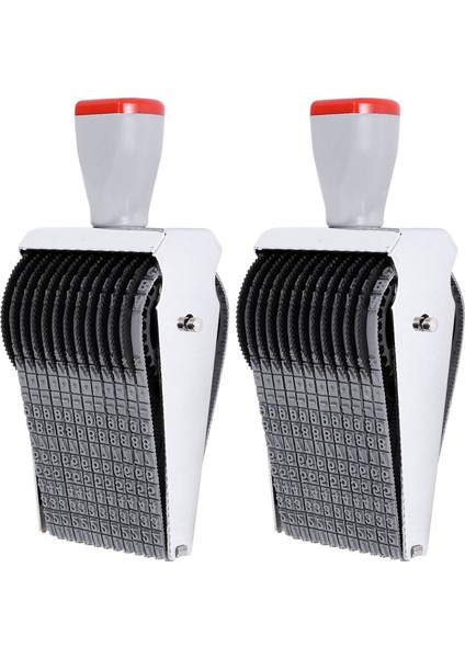 2x Çok Amaçlı 12 Haneli Alfabe Haddeleme Kauçuk Damgası Ingilizce Harf Numarası Kabarcıkları Dıy Scrapbooking Roller Kırtasiye (Yurt Dışından)