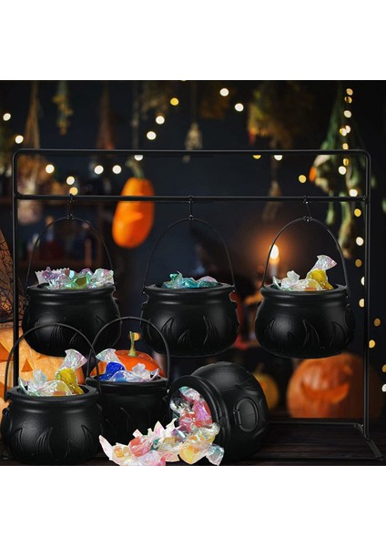 3pcs Cadılar Bayramı Cadı Kazançası Şeker Kasesi Kazançası Rafta Cadılar Bayramı Kazanı ve 3pcs Hook ile Servis Kaseleri Servis (Yurt Dışından) modelleri