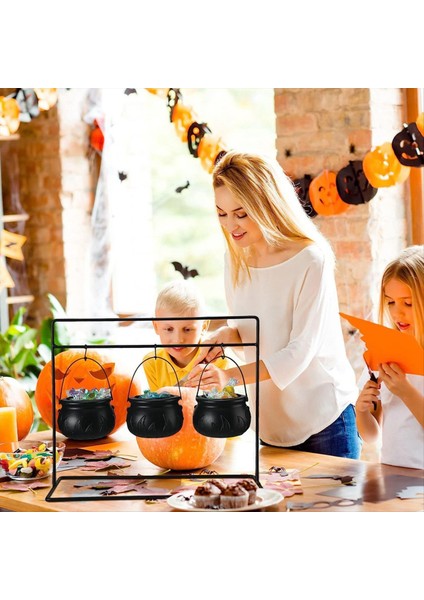 3pcs Cadılar Bayramı Cadı Kazançası Şeker Kasesi Kazançası Rafta Cadılar Bayramı Kazanı ve 3pcs Hook ile Servis Kaseleri Servis (Yurt Dışından) fırsatları