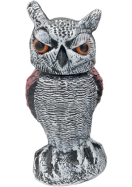 Baykuş Korku Kontrol Cihazları 360 ° Döner Baykuş Tuzağı Baykuş Kuş Caydırıcı Bahçe Dekorasyonu C (Yurt Dışından)