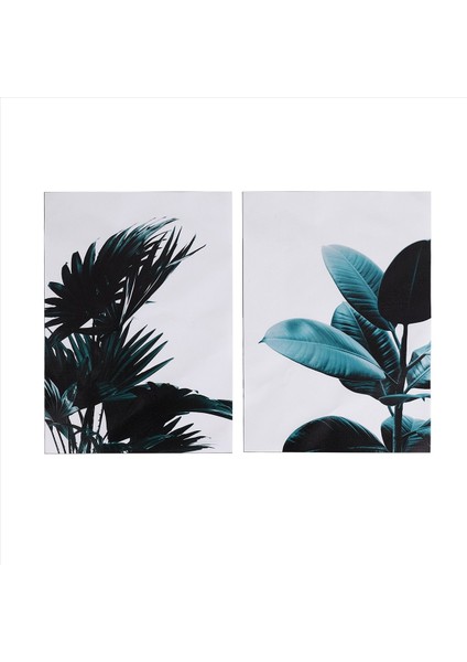 2pcs / Set Yaratıcı Yeşil Bitki Tuval Sanat Baskı Duvar Duvar Resimleri Yatak Odası Oturma Odası Için Duvar Sanatı Ev Dekor Çerçevesi 21CM*30CM Içermiyor (Yurt Dışından)