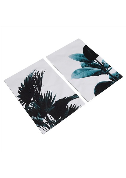 2pcs / Set Yaratıcı Yeşil Bitki Tuval Sanat Baskı Duvar Duvar Resimleri Yatak Odası Oturma Odası Için Duvar Sanatı Ev Dekor Çerçevesi 21CM*30CM Içermiyor (Yurt Dışından) fiyatları