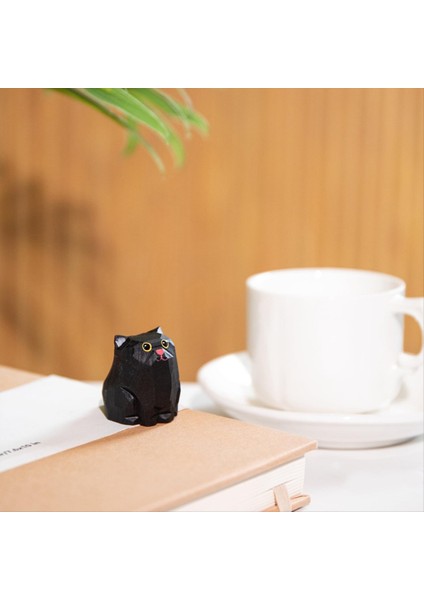 Sevimli Kedi Heykelleri El Oyma Kedi Heykelleri Ev Dekorasyonu Kedi Severler Için Eşsiz Kedi Bebek Koleksiyonu Hediyeleri (Yurt Dışından) indirimleri