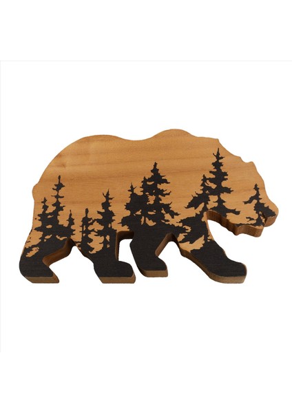 Forestbear Duvar Işareti Macera Ahşap Teması Rustik Kreş Dekoru Man Mağara Ev Yatak Odası Kabin Ofis Evi Sanat (Yurt Dışından)