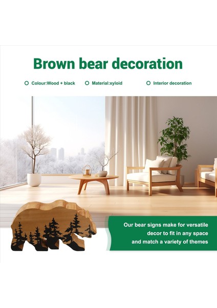 Forestbear Duvar Işareti Macera Ahşap Teması Rustik Kreş Dekoru Man Mağara Ev Yatak Odası Kabin Ofis Evi Sanat (Yurt Dışından) fırsatları