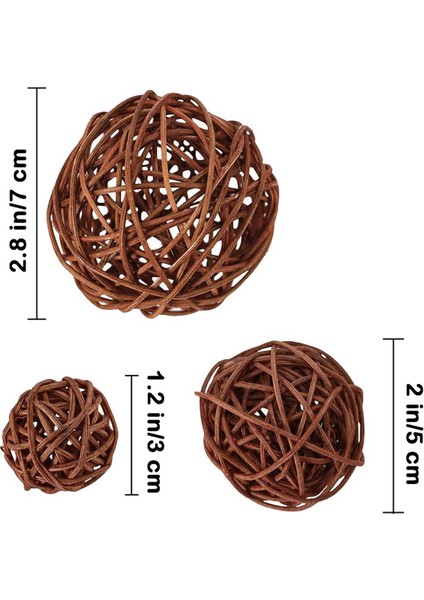 1 Set Karışık 3 Renk Rattan Topları Vazo Dolgu Maddeleri &amp 1 Set Rattan Topu Dekoratif Toplar Küreler Vazo Kase Dolgu Maddeleri (Yurt Dışından) modelleri
