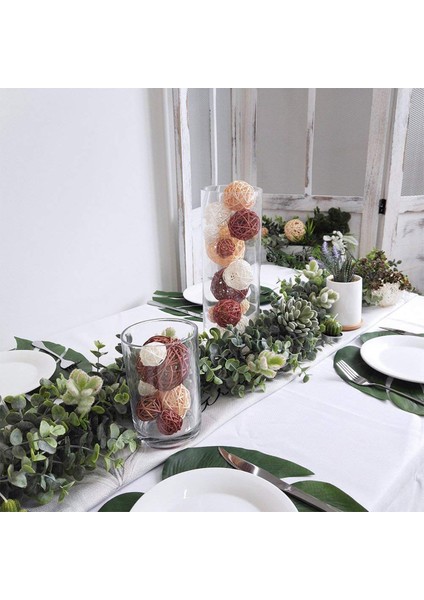 1 Set Karışık 3 Renk Rattan Topları Vazo Dolgu Maddeleri &amp 1 Set Rattan Topu Dekoratif Toplar Küreler Vazo Kase Dolgu Maddeleri (Yurt Dışından) indirimleri