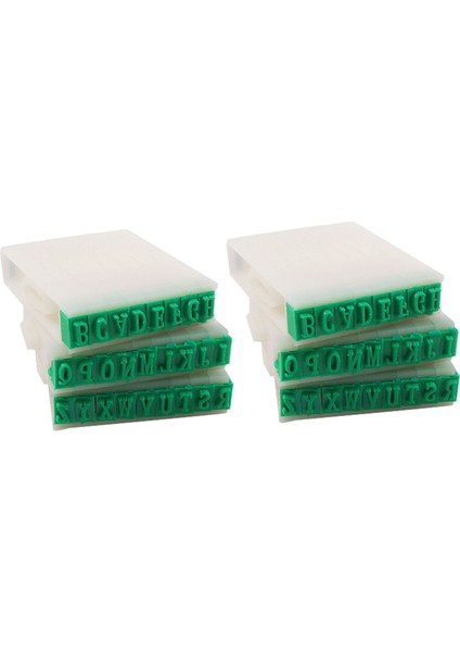 2x Çıkarılabilir 26 Harfli Ingilizce Alfabe Plastik Damga Seti (Yurt Dışından)