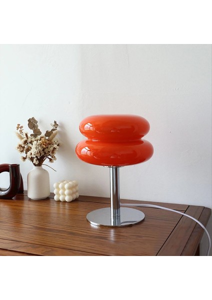 Cam Masa Lambası Trikromatik Karartma Oturma Odası Atmosfer Lambaları Göz Koruma Gece Işık Kız Yatağı Sarı (Yurt Dışından) modelleri