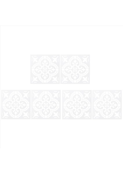 6 Adet Diy Boyama 30X30CM Vintage Çiçek Desen Şablonları Fayans Duvar Kat Mobilyaları Için Şablon Boyama Dekoratif (Yurt Dışından) fiyatları