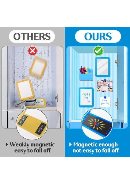 Soyunma Aksesuarı Kit-Girl Okula Geri Tedarik Manyetik Beyaz Tahta Aynası Kuru Sil Marker Tutucu ve Okul Tedarik C (Yurt Dışından) modelleri