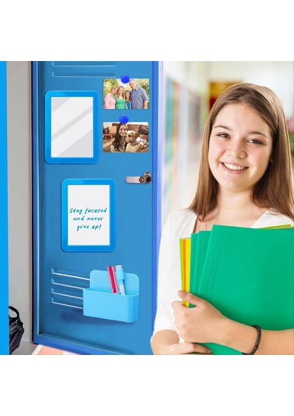 Soyunma Aksesuarı Kit-Girl Okula Geri Tedarik Manyetik Beyaz Tahta Aynası Kuru Sil Marker Tutucu ve Okul Tedarik C (Yurt Dışından) fırsatları